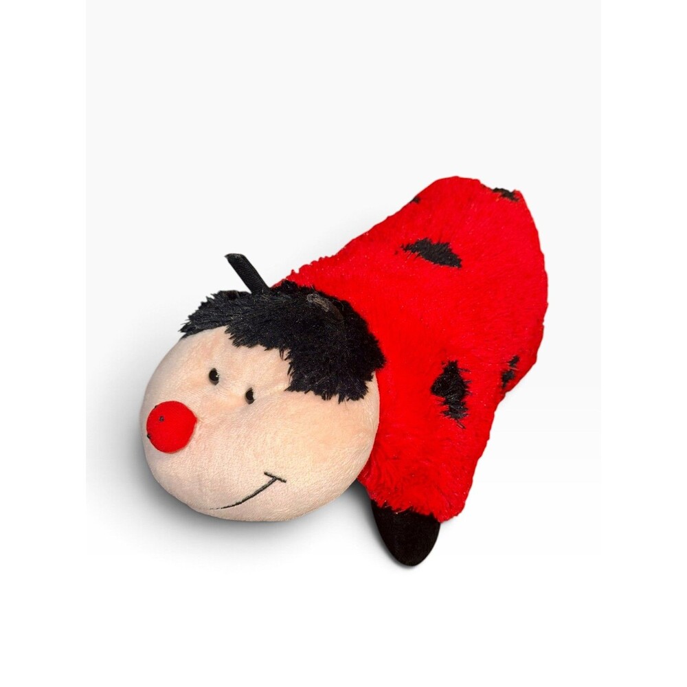 Pillow Pet Ms Ladybug 2010 Red Black Stuffed Plush Original Large 18" Retired